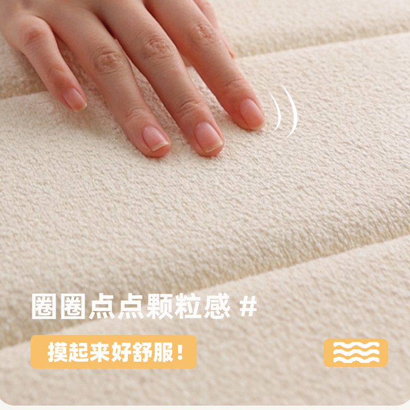 浅呼吸泰迪绒飘窗垫窗台垫定做网红奶油风加厚坐垫防滑可拆洗包边