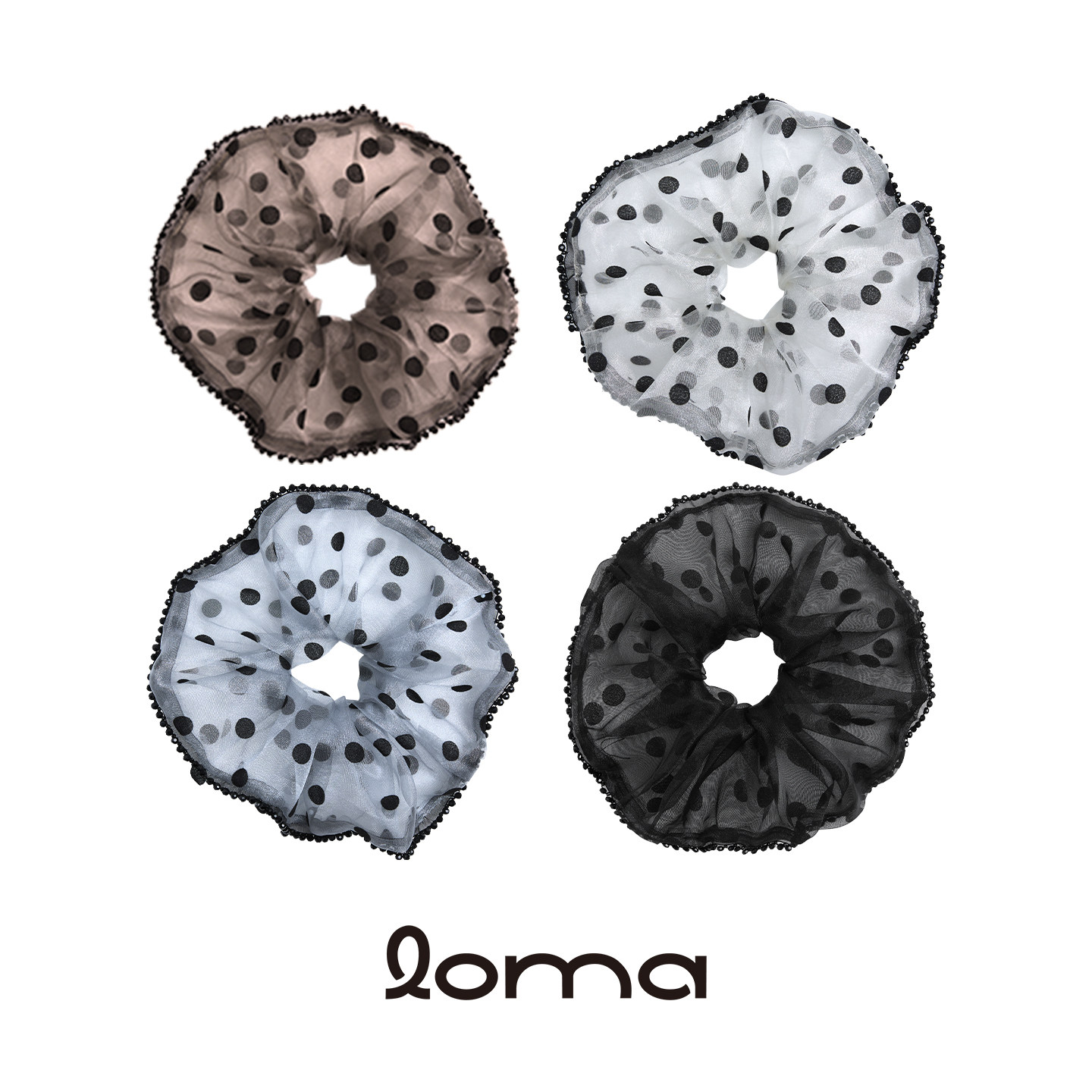 LOMA《四瓣花》发圈原创女发绳马尾扎头绳发饰2026新款杨发发同款