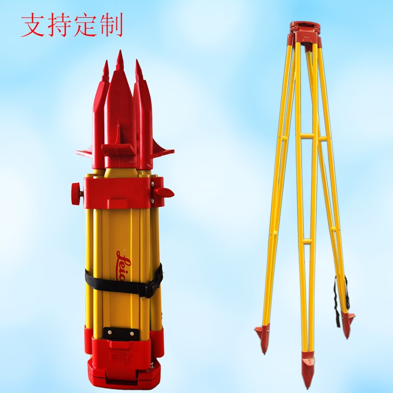 莱卡全站仪三脚架自锁拓普康脚架双锁内扣经纬木制铝合金水准支架