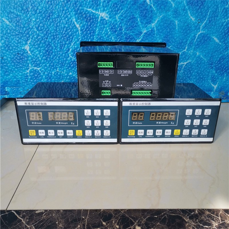混凝土搅拌楼电控柜表头XK3160称重显示器半自动配料控制柜操作台