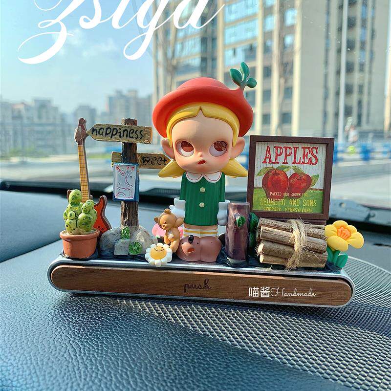 Zsiga森林漫步奶油胶临时停车号码牌挪车牌+胡桃木车载摆件创意