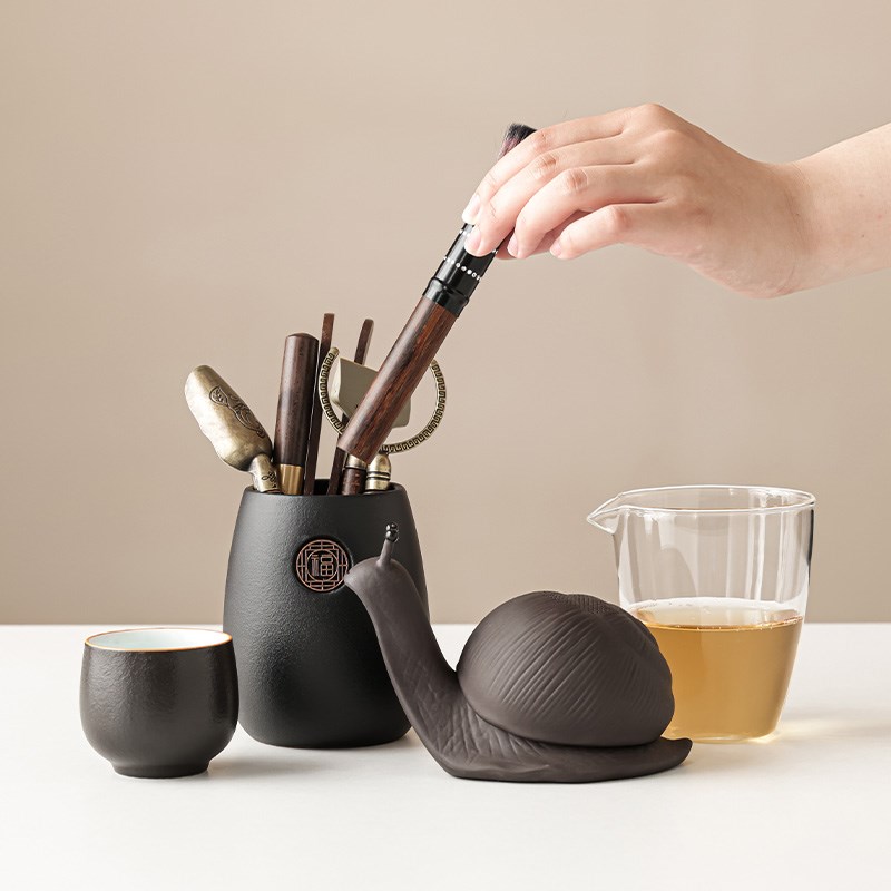 创意紫砂茶宠茶漏陶瓷茶叶过滤器个性茶具茶滤摆件精品高档可养