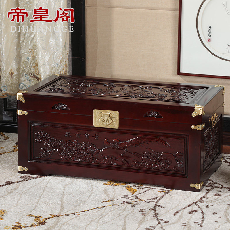 全香樟木箱子实木小号复古储物字画收藏收纳婚嫁箱结婚陪嫁妆箱子