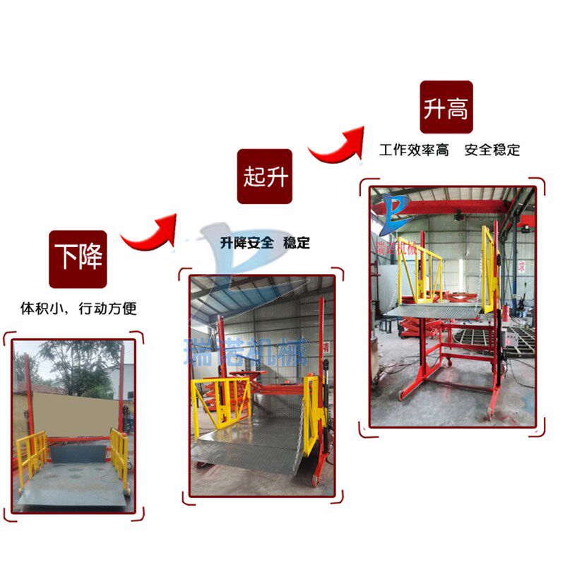 新品卸货移动式装车平台集装箱装车货柜登车桥电动液压小型升降机