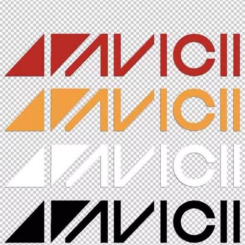 avicii艾维奇A神电音单色镂空汽车贴纸反光窗改装笔记本拉花车贴