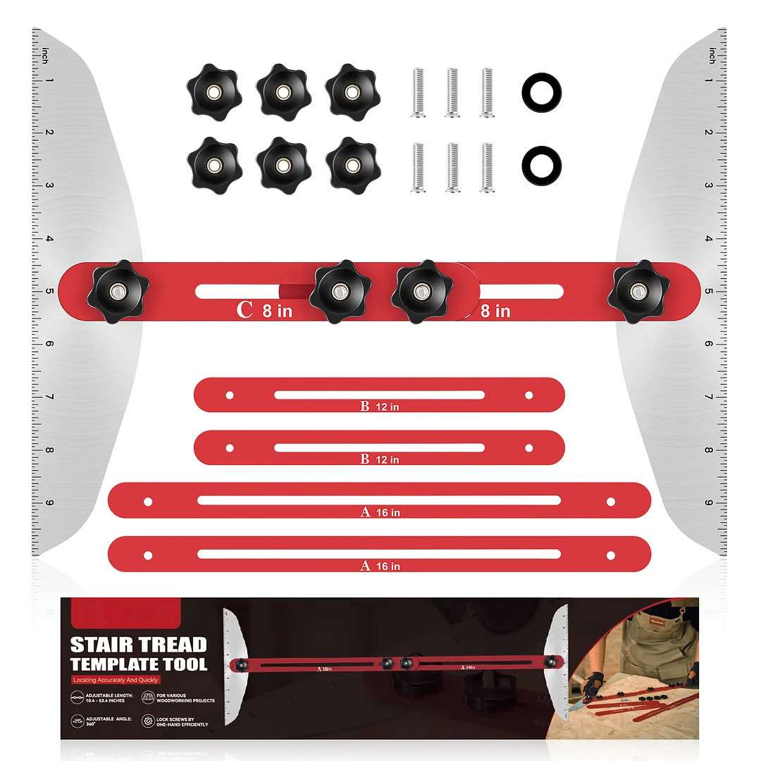 楼梯尺多功能折叠家居工具伸缩尺楼梯测量工具Stair Tread Gauge - 实物图