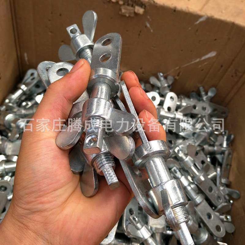 接地线专用五防锁铜镀锡双孔电力专用梅花形压紧式10kv35kv110kv