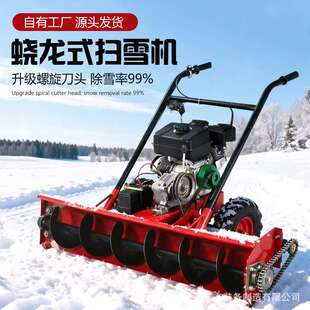 扫雪机蛟龙除雪机全齿轮抛雪铲雪滚刷手推式市政环卫道路清雪设备