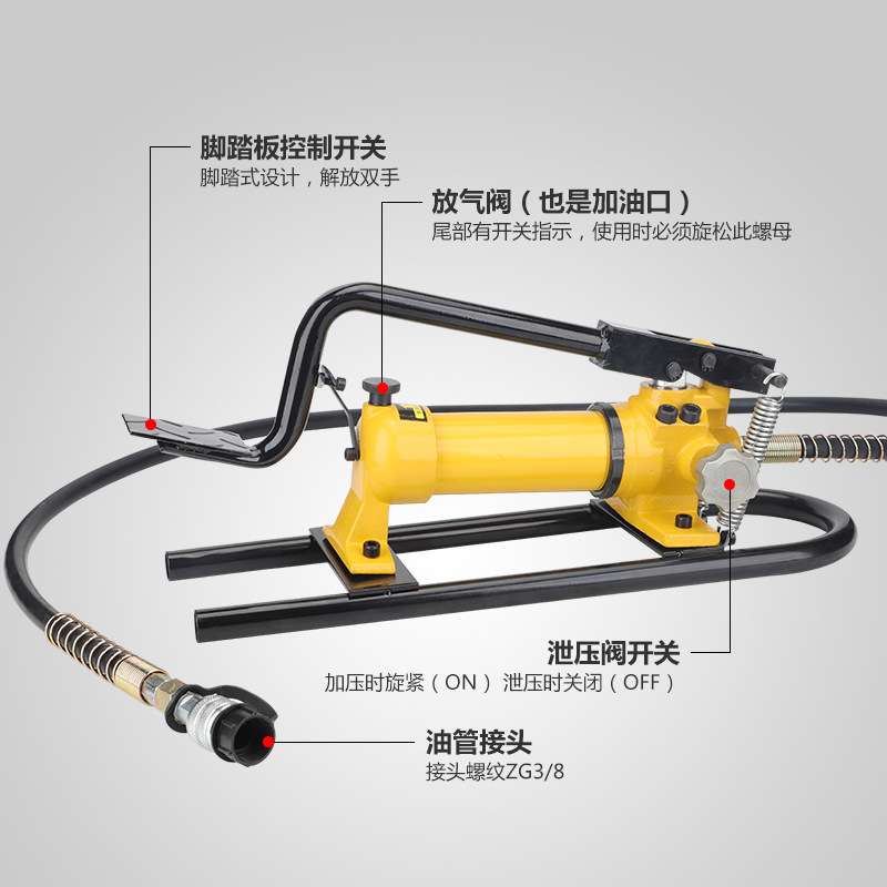 索力液压工具厂 CFP-800-1 脚踏式液压泵 液压脚踏泵 液压泵