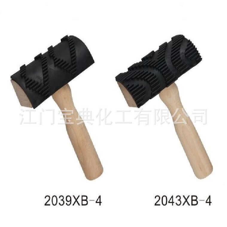 肌理漆修边角器墙艺模具背景拉花工具仿古质感硅藻泥滚筒厂家