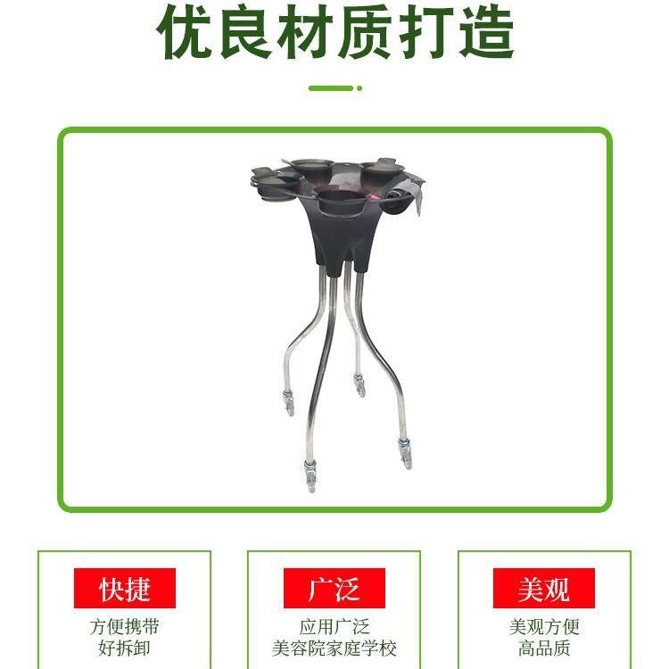 跨境美发染发架子烫染支架发廊专用色染架染料插梳工具落地收纳架