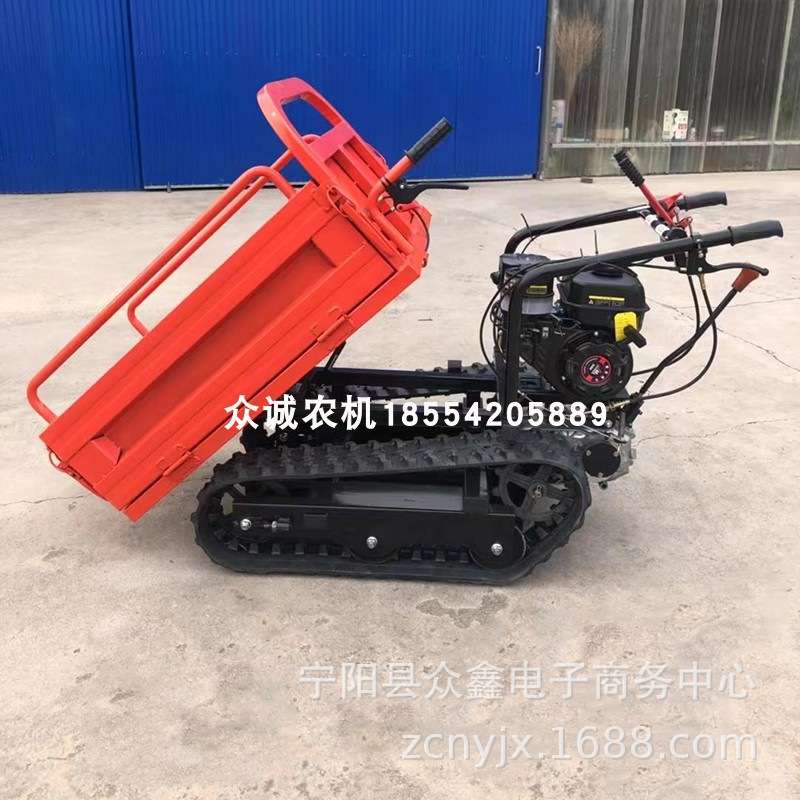 小型履带式运输车农用工地山区搬卸车 履带底盘车电缆运输车