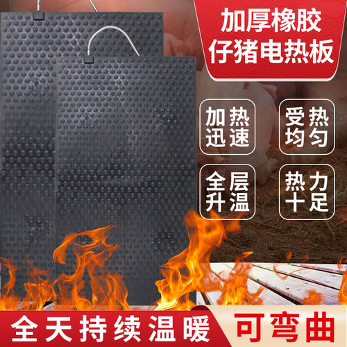 电热板猪用加厚橡胶兽用保温板养殖场产床保育床加热板仔猪保温箱
