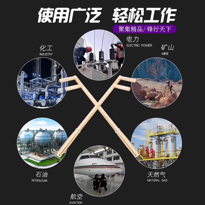 聚锋谷防爆工具聚锋谷防磁铜合金F型扳手F型阀门扳手防爆铜F扳手