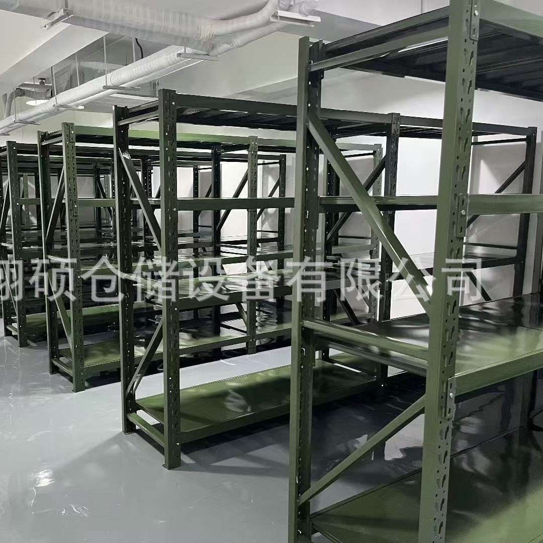 中型货架 加厚管材层板可调结构稳固 多规格器材架铁锹架