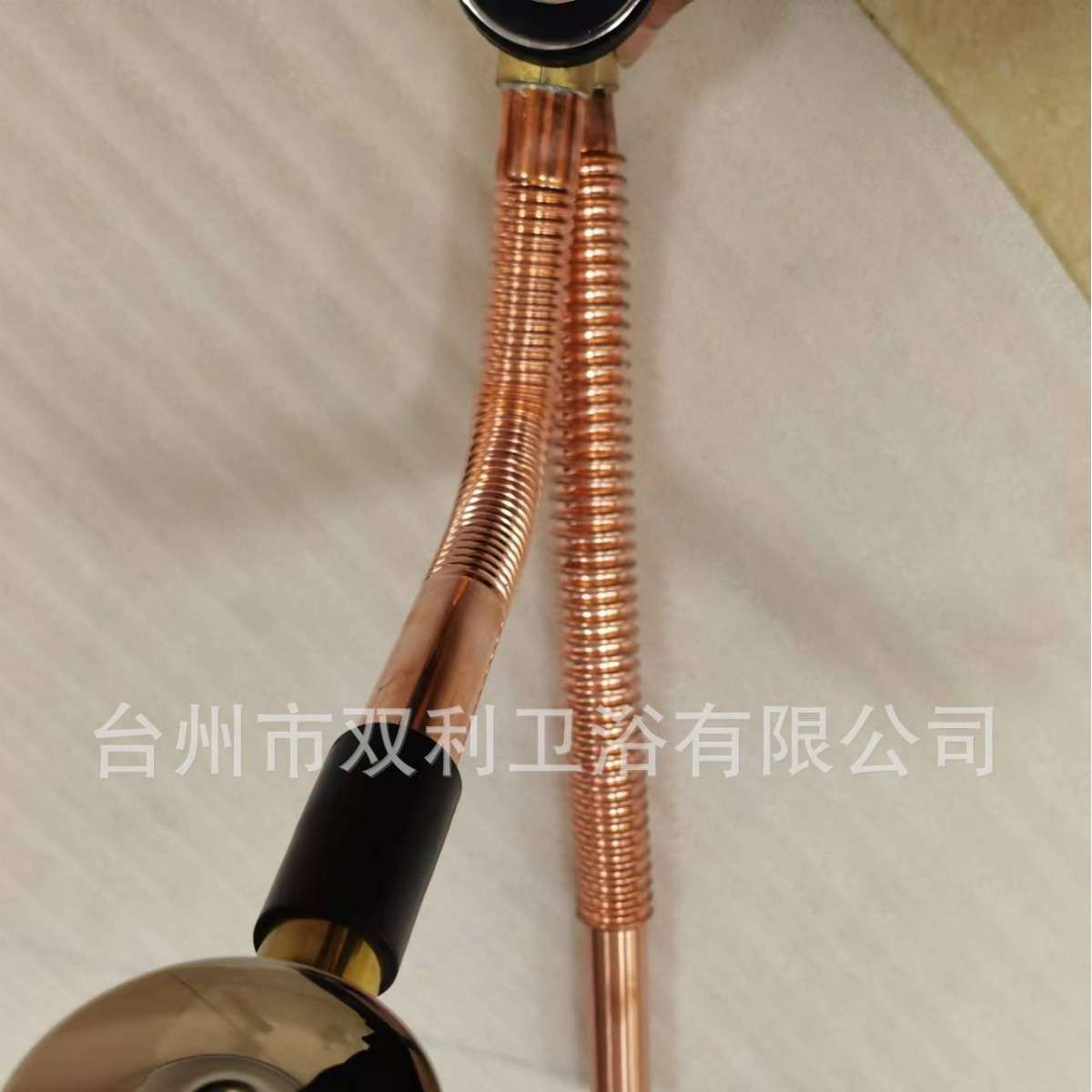 厂家直销高品质全铜浴缸波纹管下水器弹跳式下水器双头连体下水器