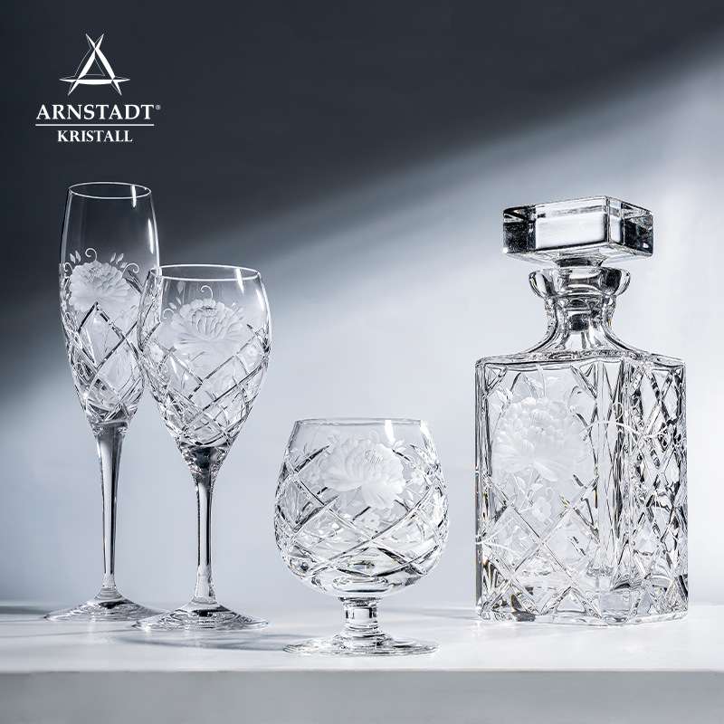 德国进口ARNSTADT安斯特纯手工切割水晶玻璃香槟杯起泡酒杯闻香杯