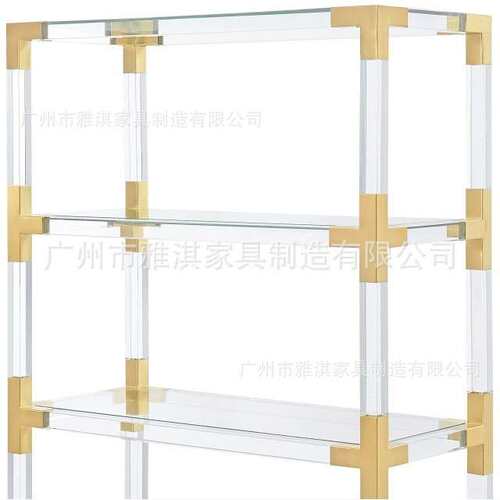 厂家直销亚克力不锈钢书架亚克力书柜Acrylic book store陈列架