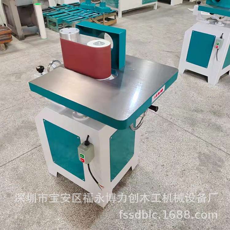 立式海绵轮砂光机 简易海绵打磨机 木工机械设备 简易抛光机