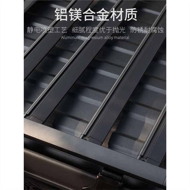 牧马人JL车顶行李架框混动防滚多功能拓展平台JK越野改装折叠爬梯