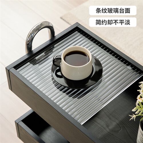 威展实木沙发侧边柜2025新款轻奢高级感客厅边几家用小户型可移动