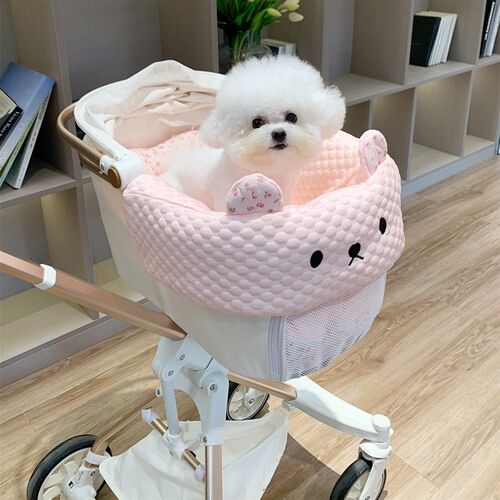 【凉感】保丽珍宠物猫狗夏季推车冰豆豆边缘垫垫子凉垫三件套