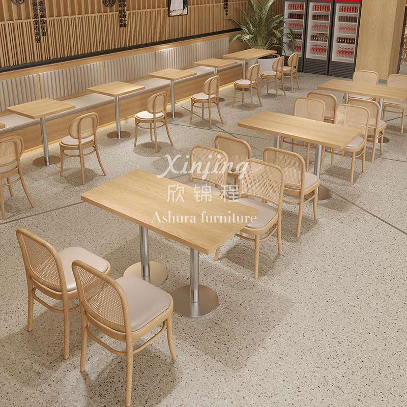 西餐厅靠墙卡座沙发桌子餐饮商用甜品奶茶店桌椅组合港式茶桌