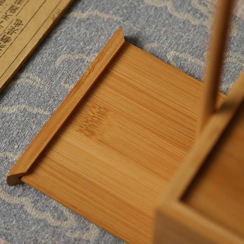 新中式古风竹制纸巾盒复古禅意抽纸盒木质客厅茶室办公室车用家用