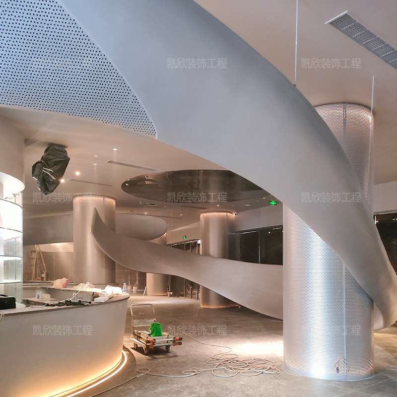 玻璃钢室内装饰剧院大型雕塑学校景观工程飘带主题造型商业美陈
