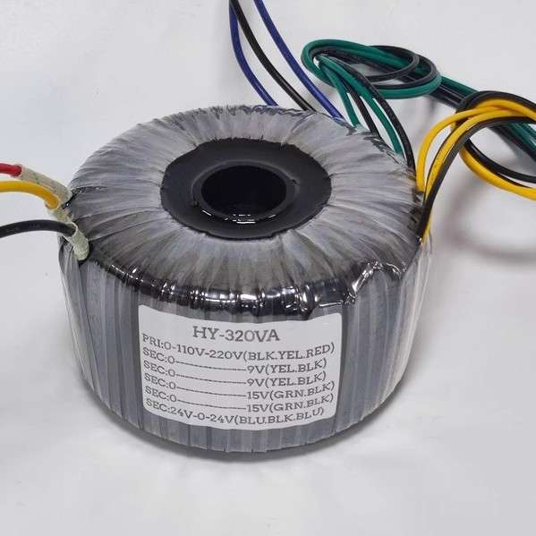 320W足功率环牛变压器 发烧级双24V+双15+9V四线(HIFI功放机电源)