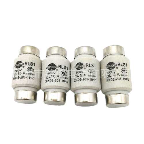 正浩 螺旋式熔断器RLS1-15陶瓷保险丝15A10A6A5A4A3A2A1A熔芯500V