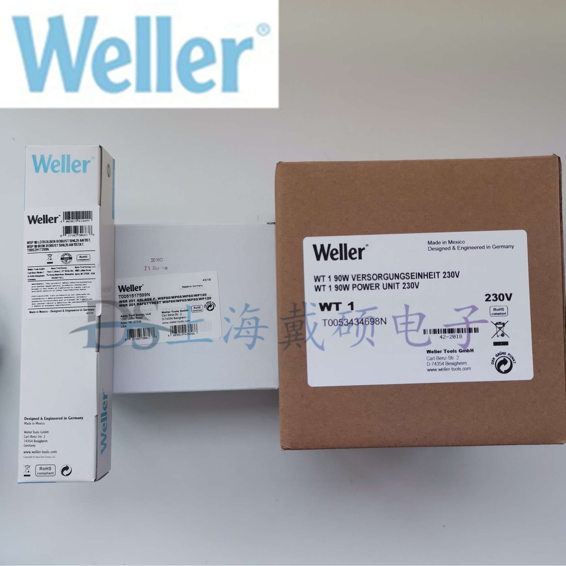 德国 Weller威乐 WT 1014 电焊台 WSP 80 焊接手柄 WSR 201 支架