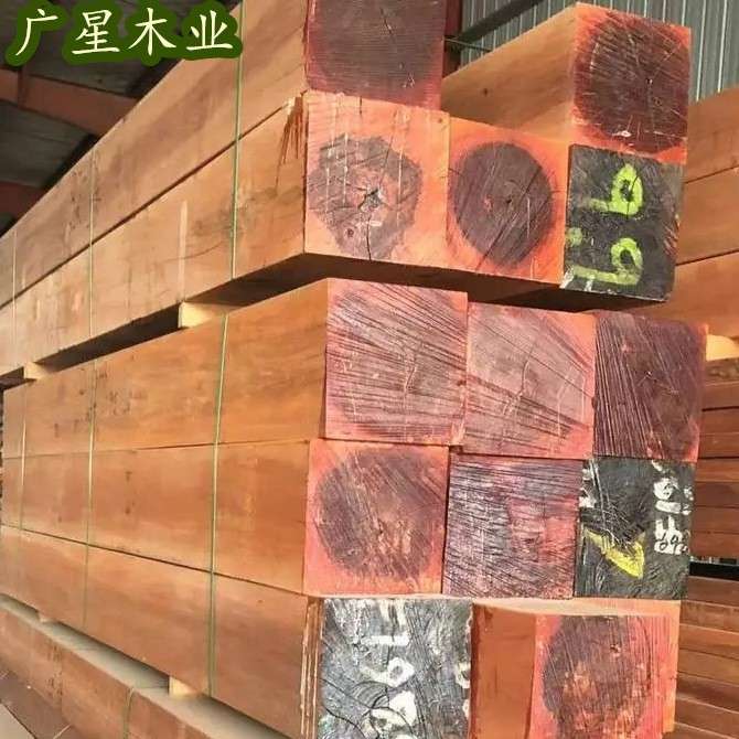 广星木业 船厂用实木垫木大木方木枕油田石油钻井平台100*100
