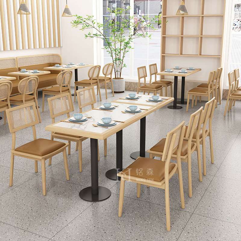 设计师民宿酒店公寓东南亚实木编藤椅主题西餐厅卡座沙发餐饮家具