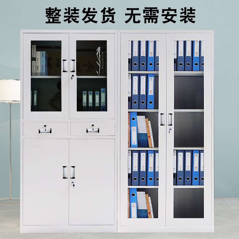 北京文件柜带锁档案资料财务凭证存放柜储物柜书柜 钢制文件柜