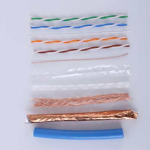 厂家直销 SFTP-CAT6E 4*2*0.58  超六类四队双屏蔽网络线 PVC塑胶
