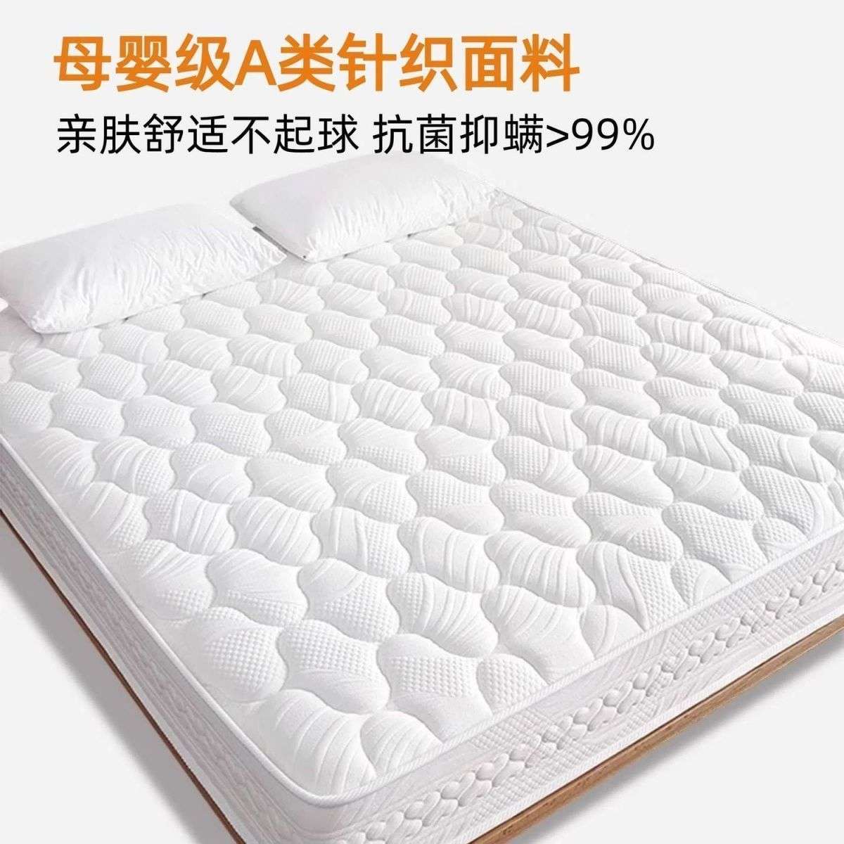 弹簧床垫家用20cm厚乳胶软垫双人卧室1.8米1.5m出租房椰棕硬垫子