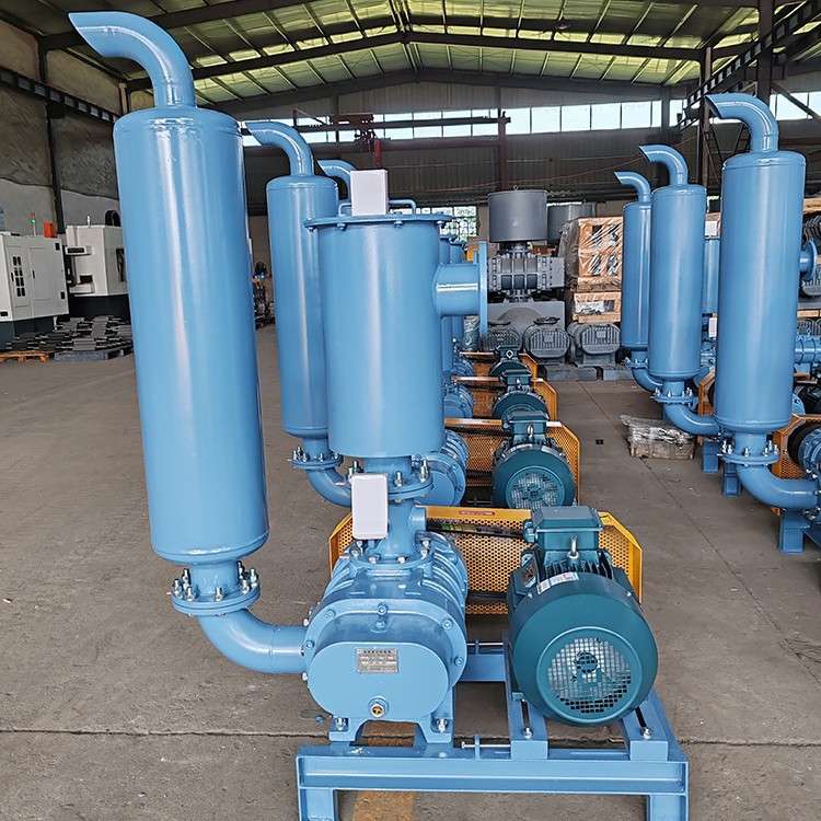瑞柘环保 1.5KW负压真空罗茨风机 吸气吸料鲁氏风机