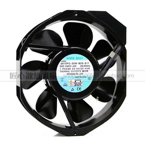 NMB-MAT 5915PC-20W-B20-S12/S11/S05 200V 17238 全金属铁叶风扇