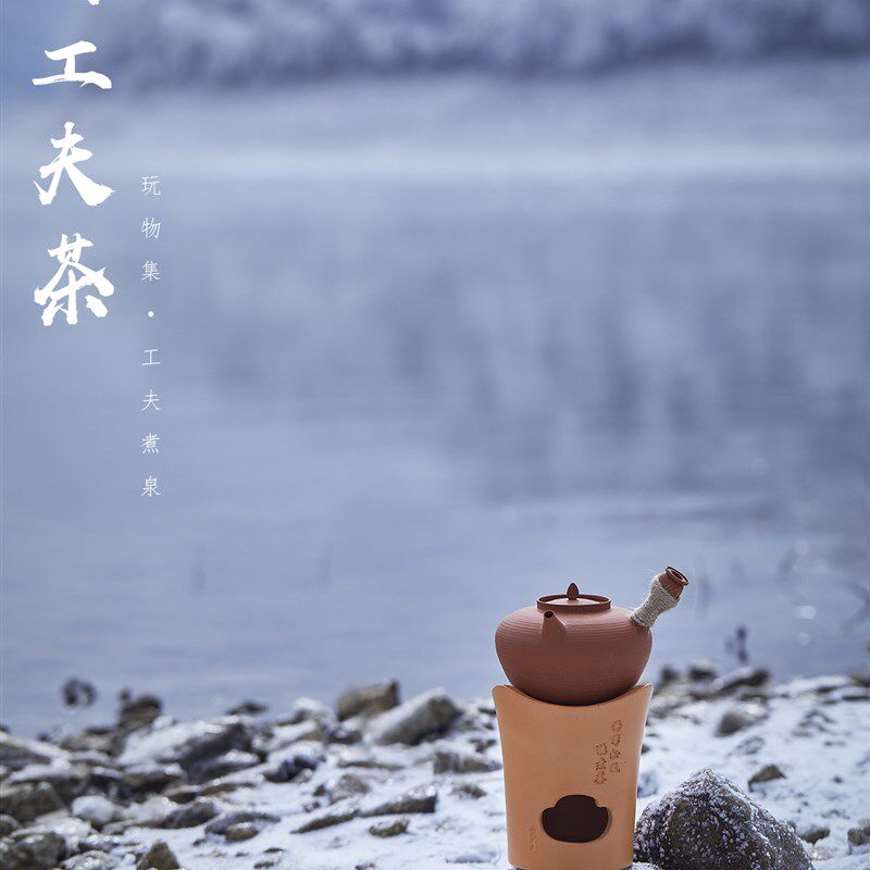 仿古红泥炉 潮州工夫茶炉小火炭炉碳炉手工砂铫 素雅手工炉小炭炉