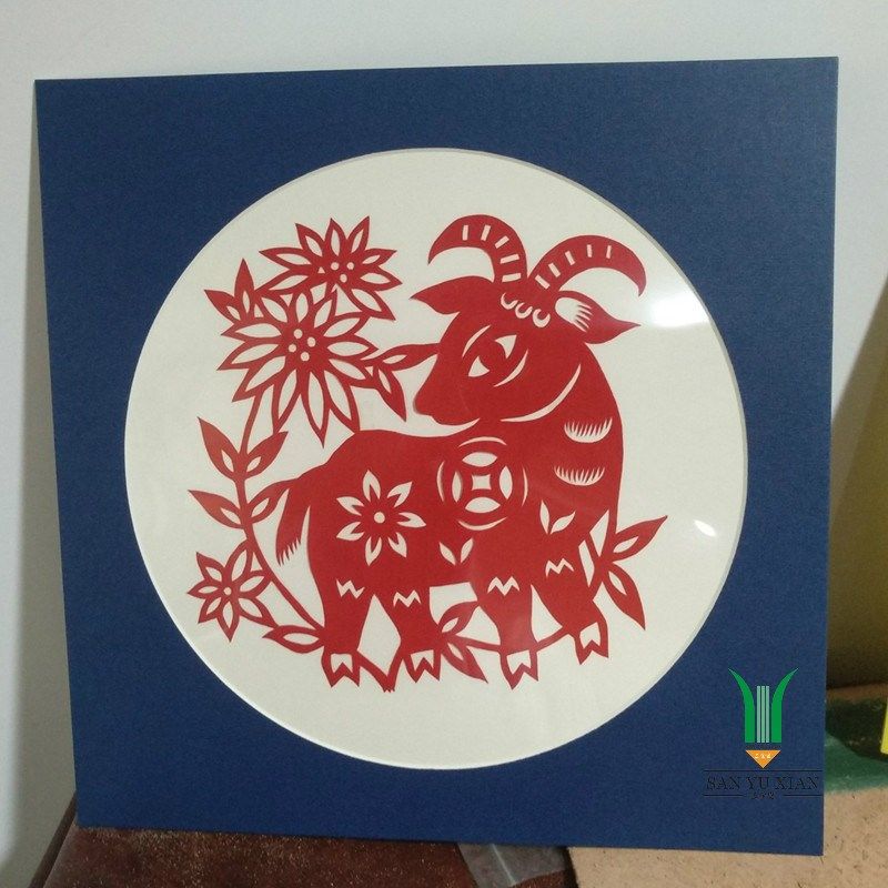裱书画书法水彩素描水墨画国画简易卡纸相框圆形剪纸画框装裱相框