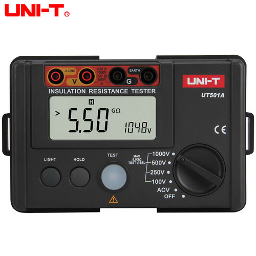 优利德UT501A绝缘电阻测试仪2500V数字500V兆欧表1000V摇表502A/C