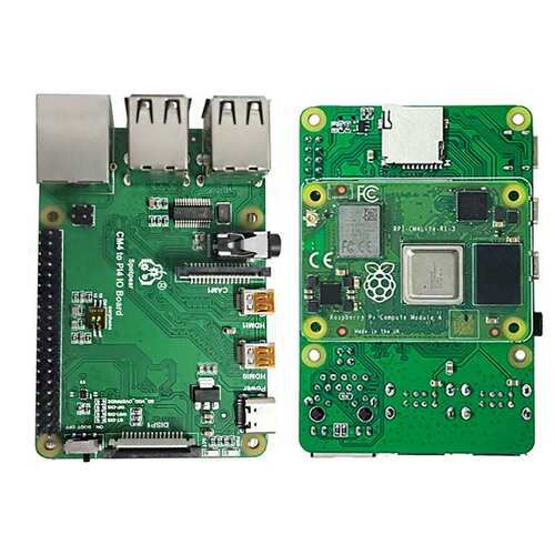 树莓派CM4 IO底板CM4转4B接口扩展板CM4 to PI4B Adapter
