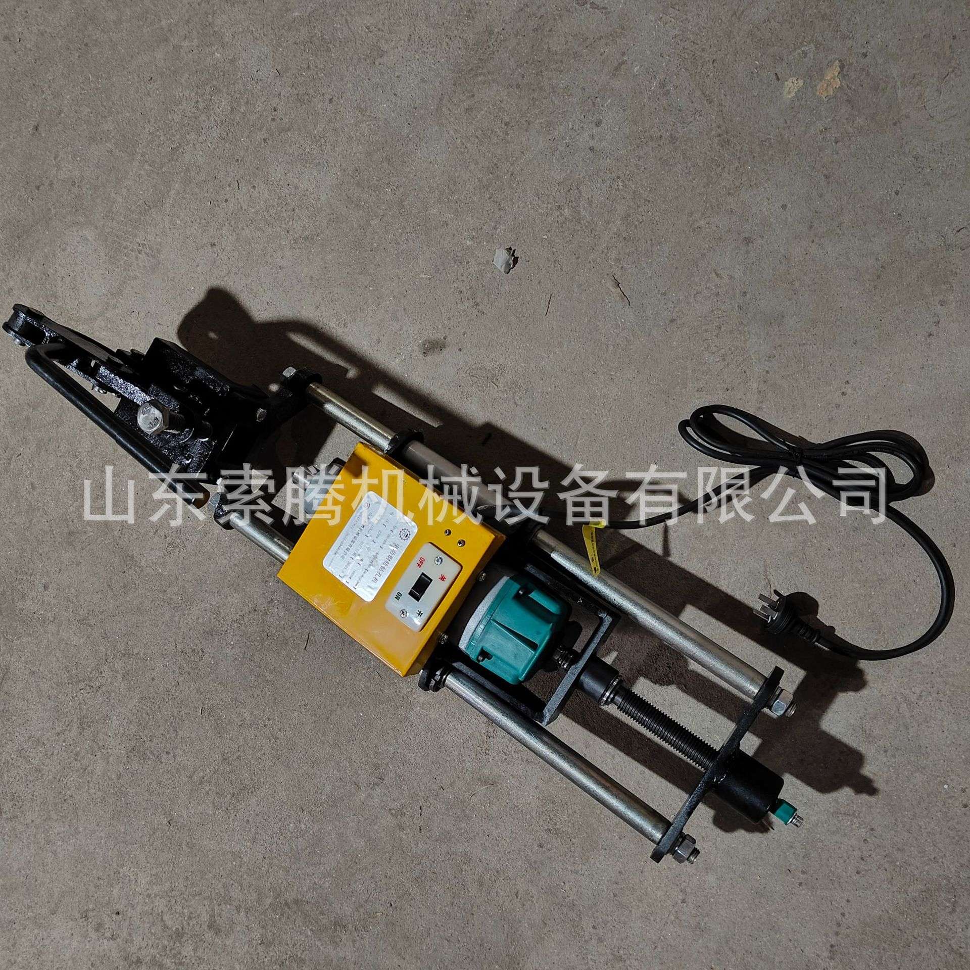 轻便型电动轨道钻孔机 31电动空心钻孔机轨道打孔机索腾