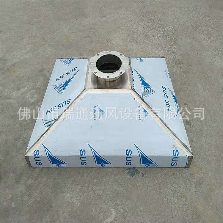 皮革厂集气罩不锈钢吸风管排风管安装工程 厂房通风换气工程