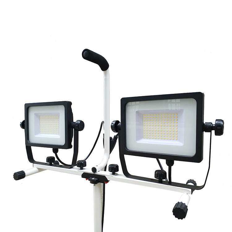 LED10W20W30W50W70W100W双头工作灯带快接三脚架移动工作灯投光灯