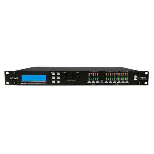 RUSEL DP360 3进6出音箱处理器 KTV会议室舞台展厅处理器
