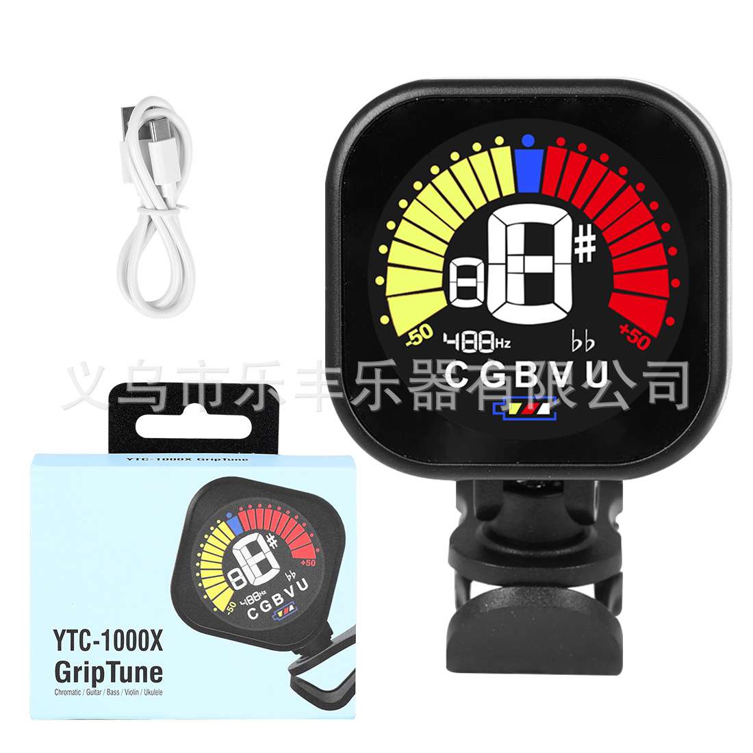 充电款民谣吉他调音器多功能校音器提琴民乐古筝琵琶多功能校音器图片
