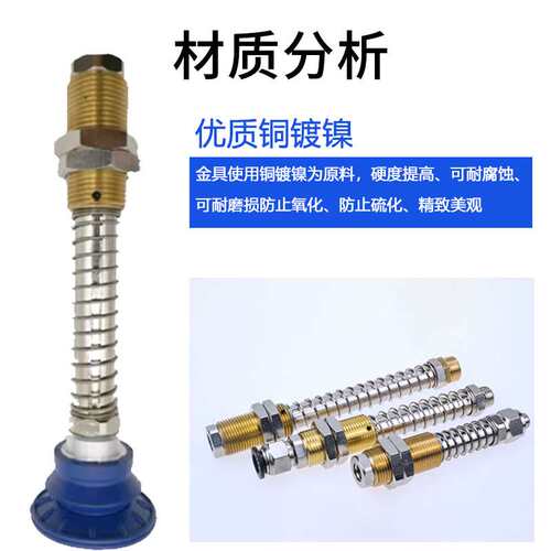 FSTE系列可回旋金具支架吸盘金具底座螺牙M18M20缓冲AG2550机械手
