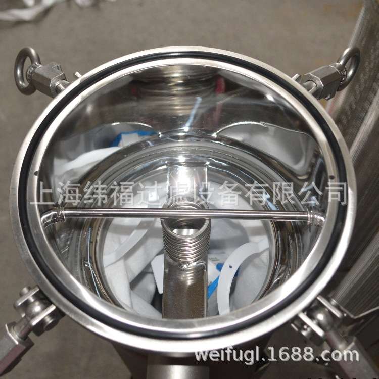 不锈钢袋式过滤器 吊环快开过滤器 油脂啤酒工业废水过滤